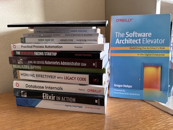 My pile of books to read