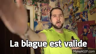 Meme "La blague est valide" avec Sébastien du Joueur du Grenier